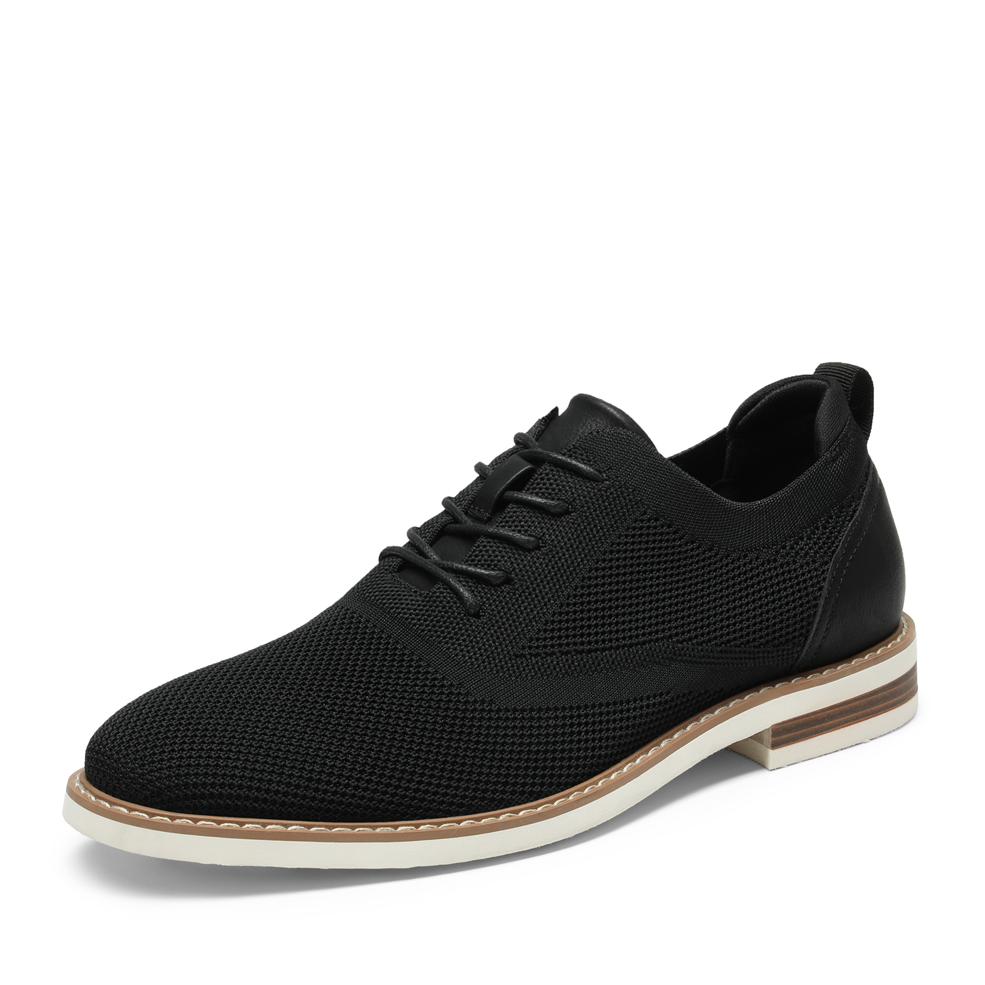 Dress Shoes Black Knit Shoes George Black Knit Memory Foam Dress Oxford  Casual Work Shoes Men