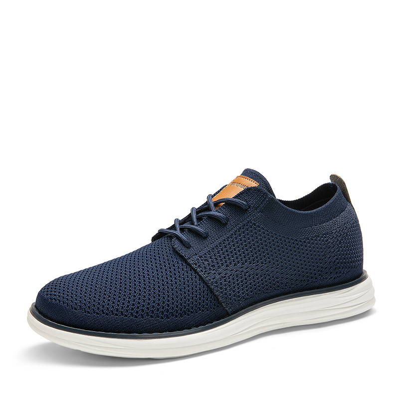 Bruno Marc Men's Knitted Round-Toe Oxford Shoes