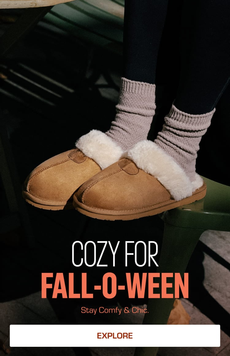 COZY FOR FALL-O-WEEN:Stay comfy & chic. 