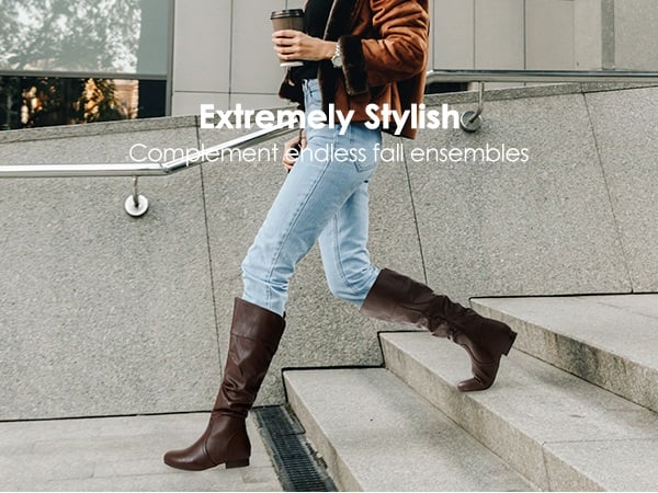 8 Best Way To Style Knee high Boots with Jeans