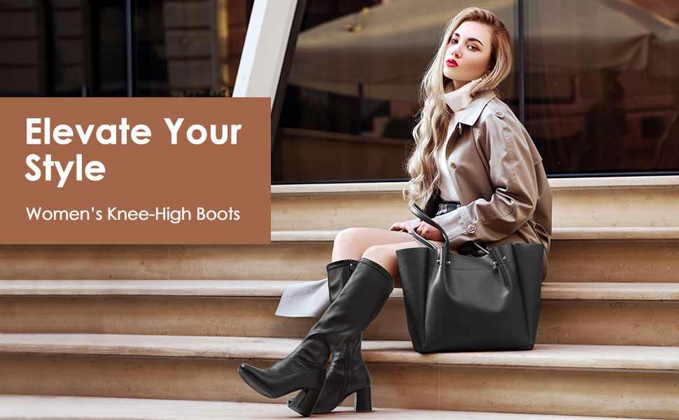 Fashionable Elegant Comfortable Unique Stylish Chic Versatile Knee High Boots main image 0