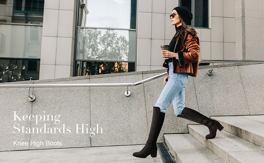 6 Trendy Black Knee High Boots Outfits For Women 6 Trendy Black Knee High Boots Outfits For Women