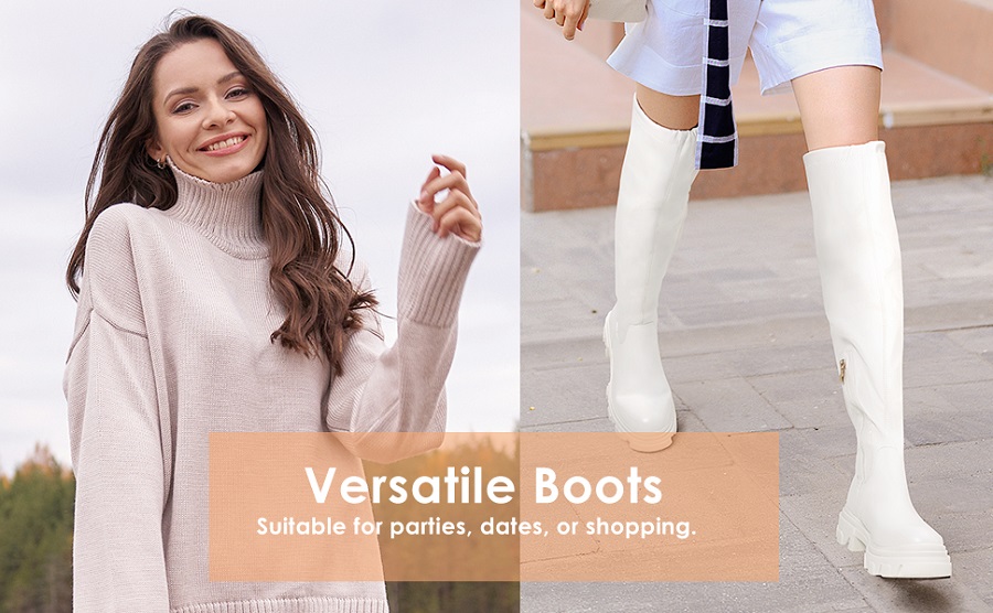 How to Style White Boots for Women All Year