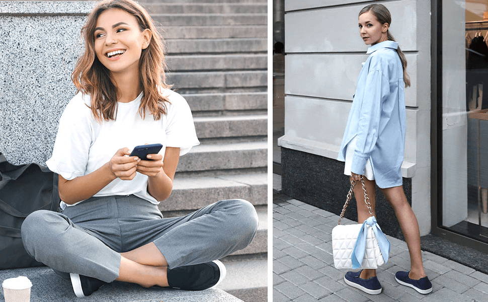 slip on shoes for women leather