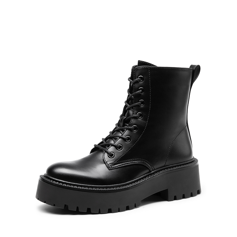 【NONCODE】Flip round middle boots No Boundaries Women's Buckle Moto Boots - Walmart.com