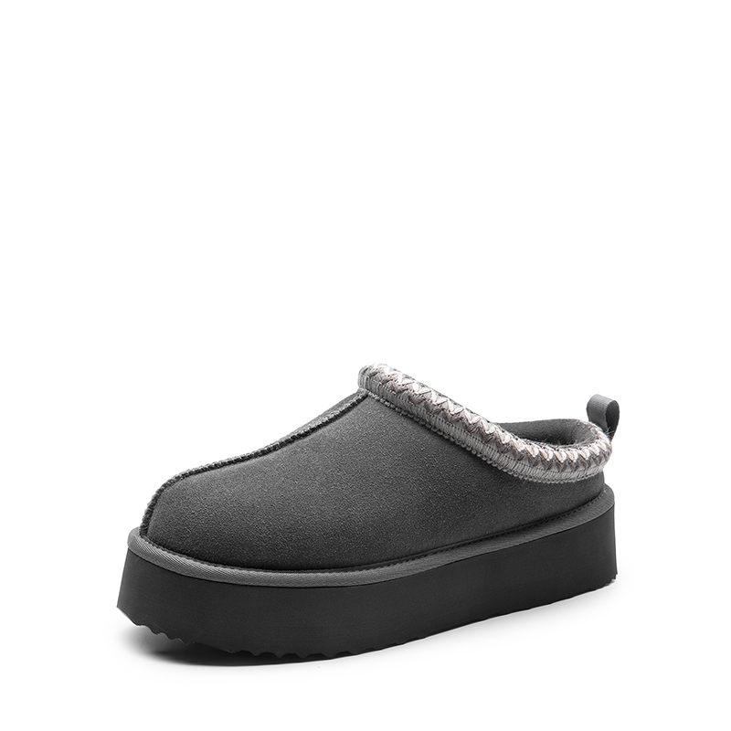 FuzzyEasy Women's Platform Slip-on] Plush Fur-Lined Winter