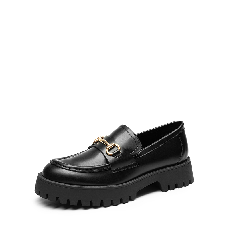 Women’s Classic Slip-On Loafers with Hardware Detail