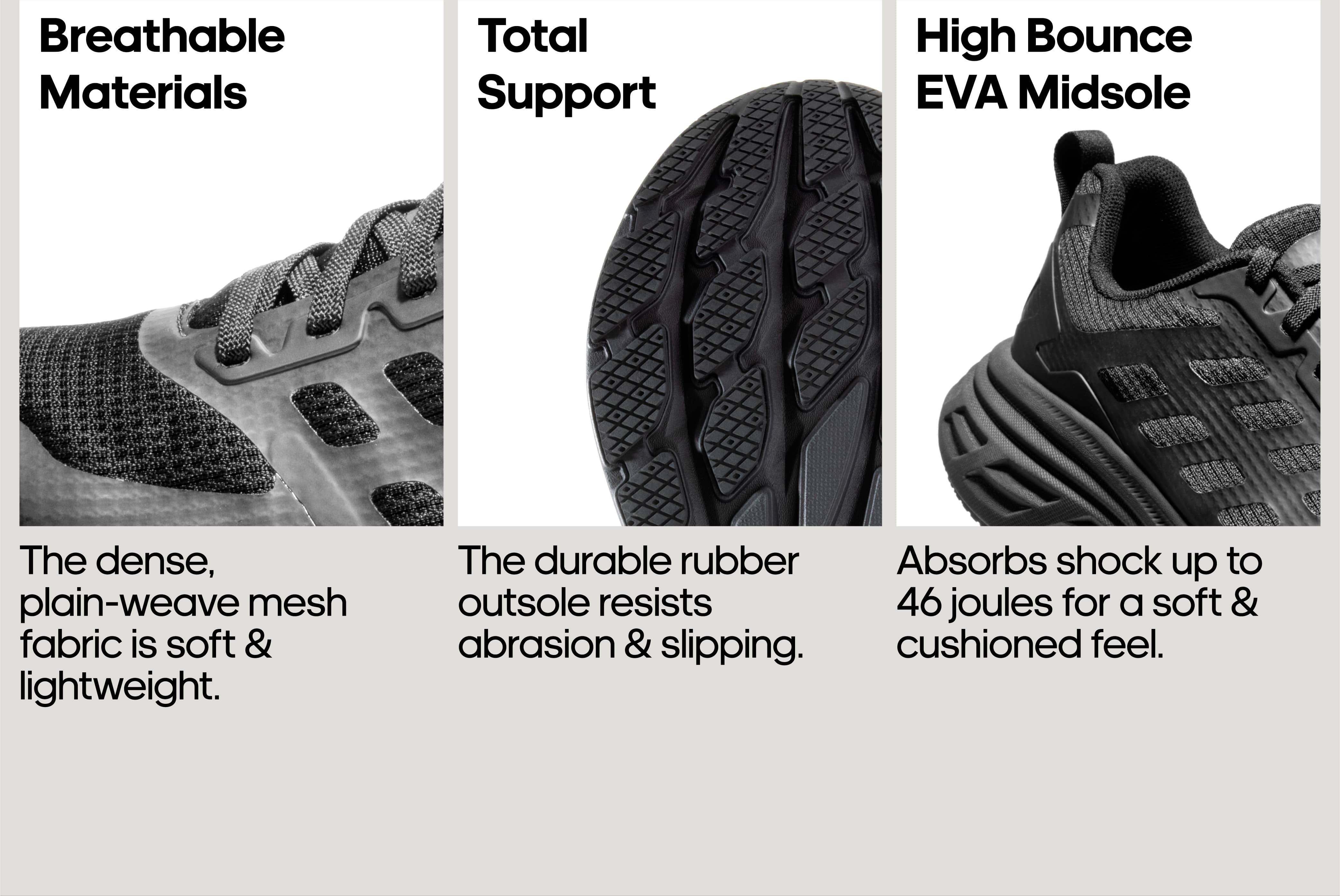 Breathable Mesh Running Sneakers with EVA Cushioning and Rubber Outsole Women main image 3