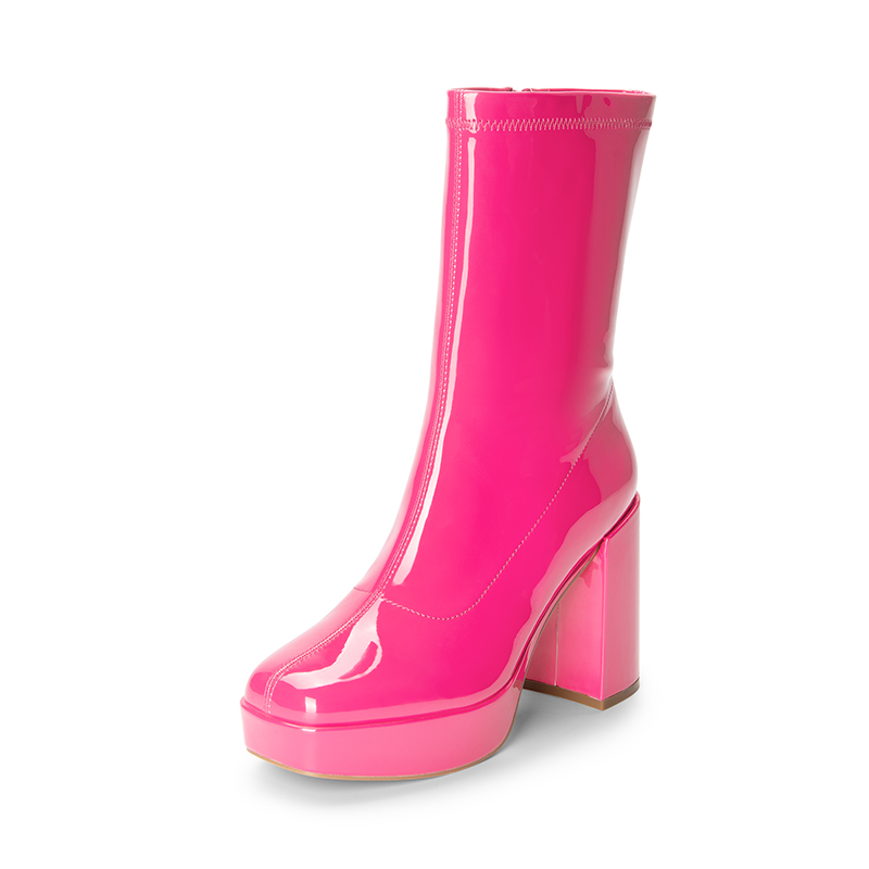 Y2K Platform Mid-Calf Boots-DREAM PAIRS