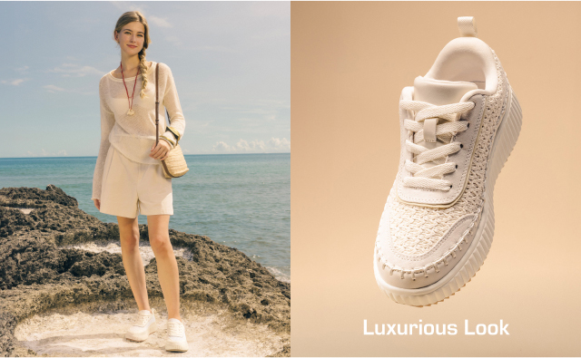 靴 Trois Tweed Platform Sandals38beige Women's City Tweed Platform Chunky Sneakers-Dream Pairs