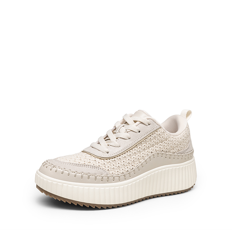 Arch] Wide Width Tweed Platform Fashion Sneakers-dreampairs