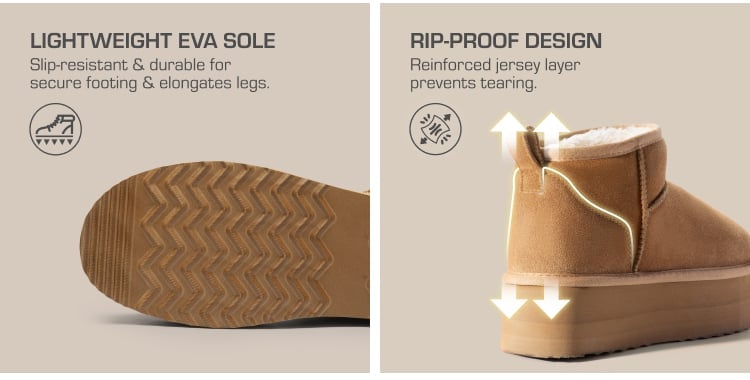 Suede Platform Mini Snow Boots-DREAM PAIRS