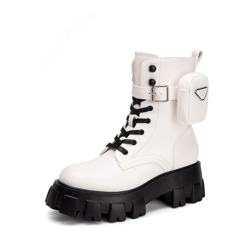 Prada combat boot with pouch best sale