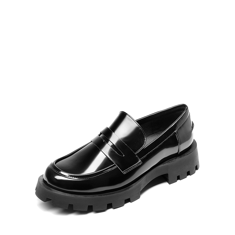 Sacha Dames Zwarte leren penny loafers met studs