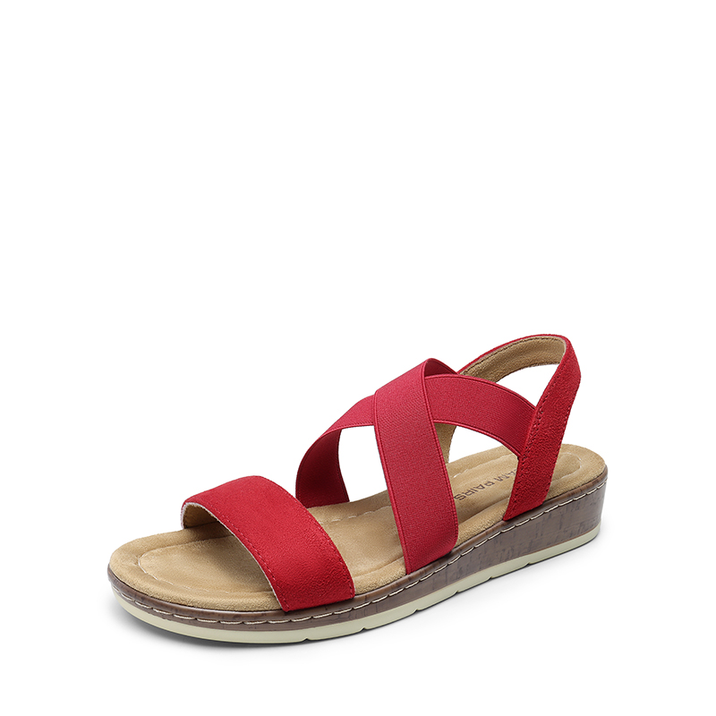 Women's Strappy Summer Flat Sandals-DREAM PAIRS