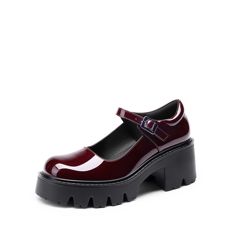 [MLB] Ground Chunky Mary Jane /追跡付 Mary Jane Block Heel Pumps