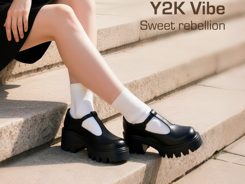 Y2K Chunky Sole Mary Jane Pumps