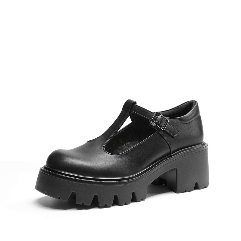Y2K Chunky Sole Mary Jane Pumps