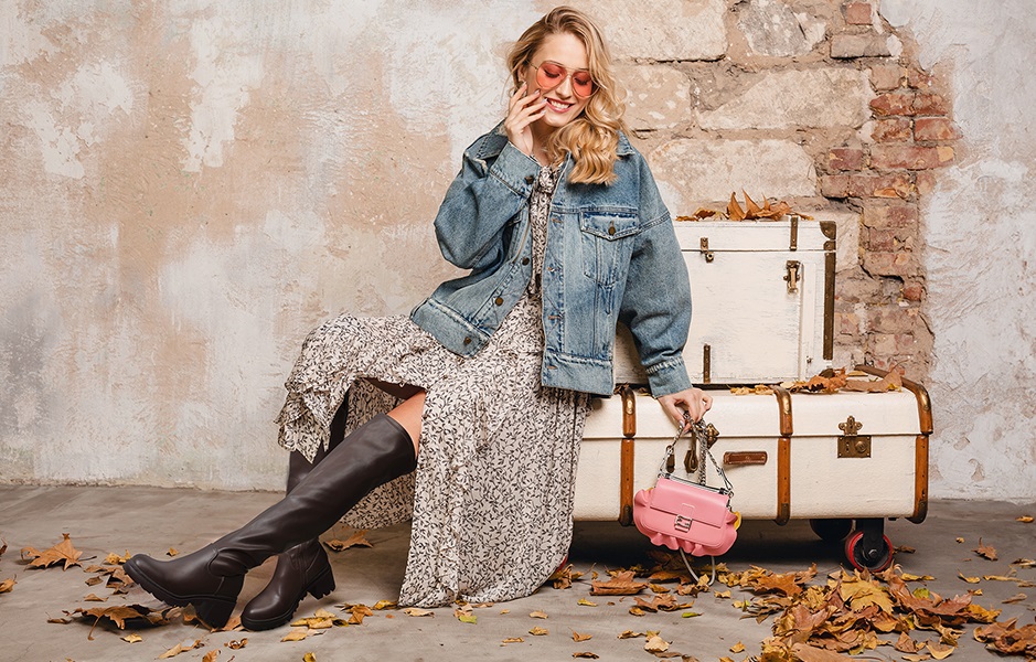 thigh high boots with midi dress How to Wear Knee-High Boots With Dresses 2024, According to Fashion Editors