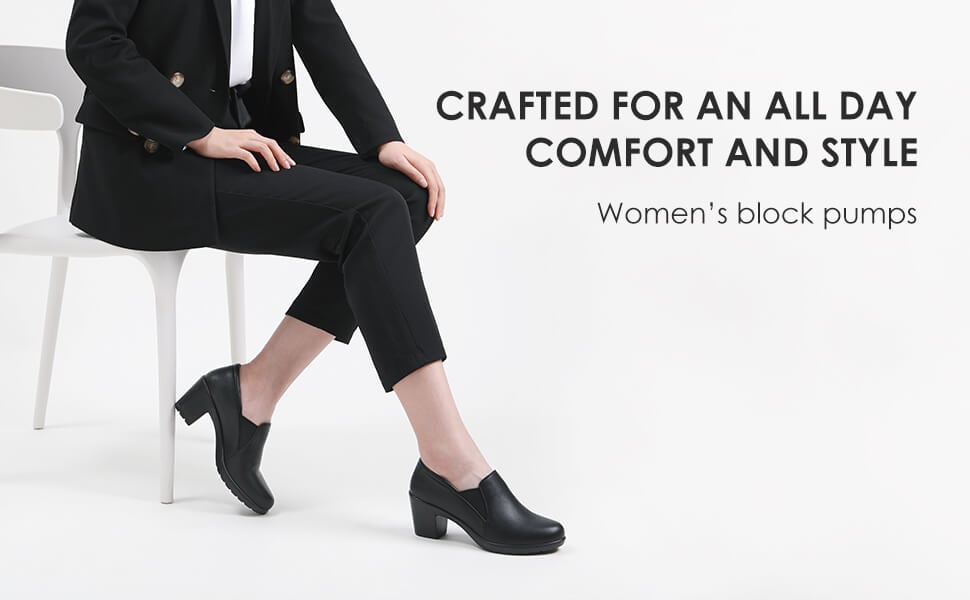 DREAM PAIRS レディース オーバーニーハイローブロックヒールライディングブーツ, ブラック Pu-lei, 10