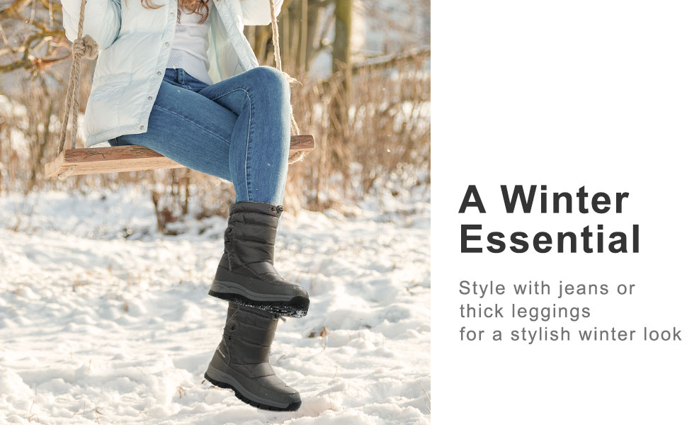 Stylish snow boots womens outlet