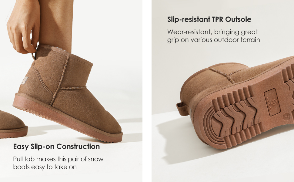 Winter Ankle Snow Boots | Faux Fur Snow Boots-Dream Pairs