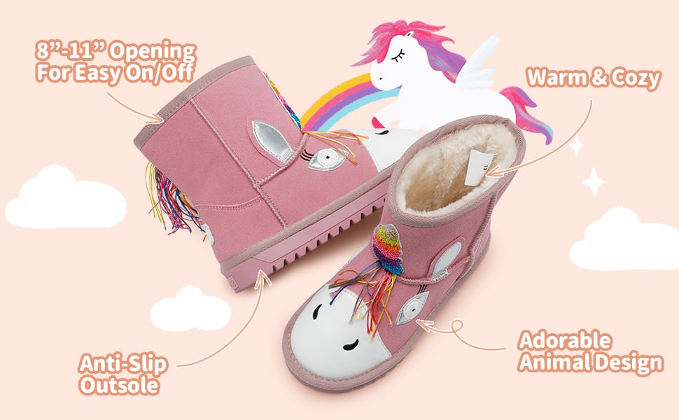 Unicorn sherpa boots on sale