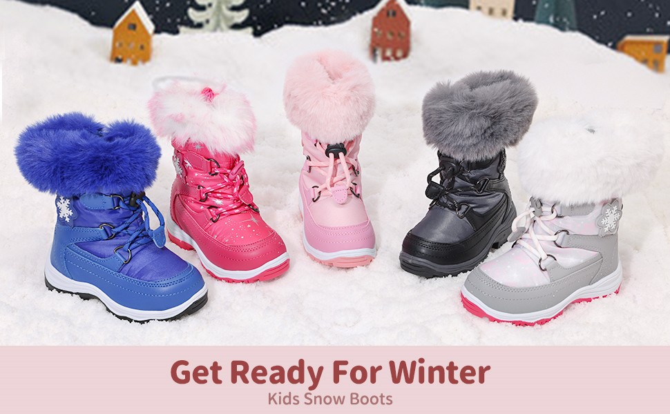 Boys Girls Winter Boots Toddler Snow Boots Dream Pairs