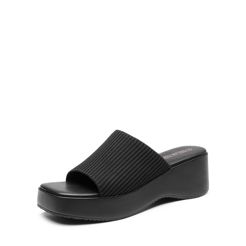 Platform slip on sandal top