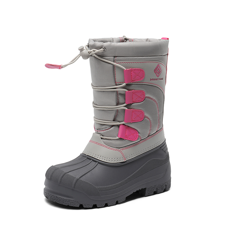 Kids Waterproof Shell Bottom Snow Boots-Dream Pairs