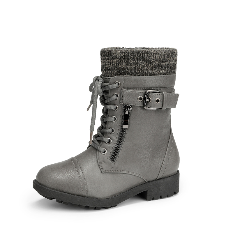 Gray mid calf womens boots online