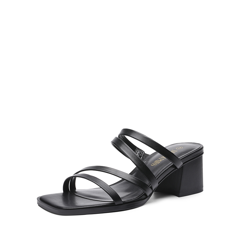 Strappy Chunky Heel Sandals | Block Heels-Dream Pairs