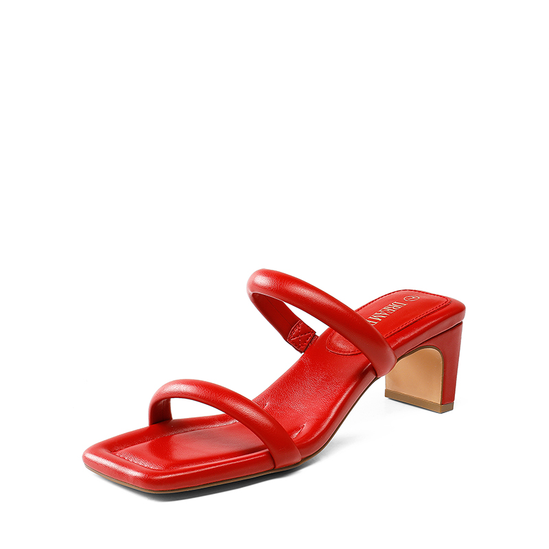 【PORTERNA】Prue Square Sandals Proenza Schouler Square Thong Heeled Sandals - White