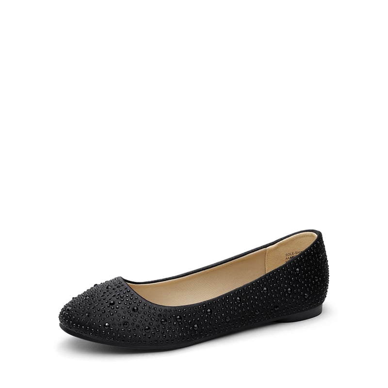 Bedazzled flat shoes clearance