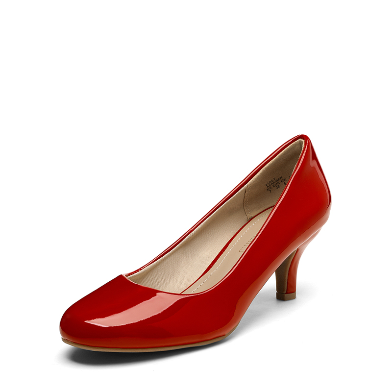 Low heel round toe pumps sale