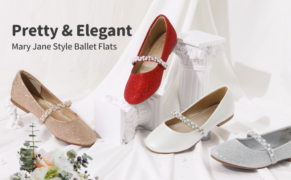 Ballerines Mary Jane Femme - Chaussures Plates Confortables - Bride Réglable - Semelle Antidérapante - Pour Travail Et Quotidien