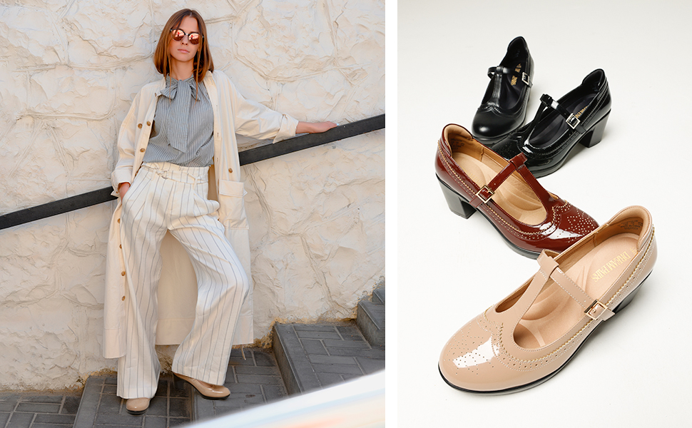 DREAM PAIRS Dames ballerina's spitse teengebied klederdrachtschoenen zachte slip-on platte schoenen voor werk, reizen en dagelijks gebruik, zwart, 36.5 EU