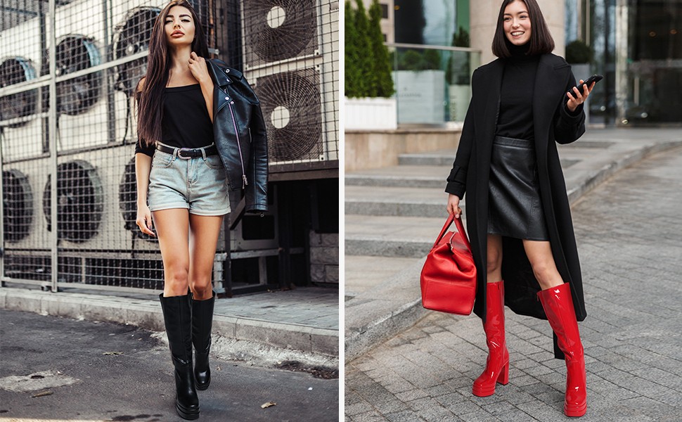 Fleece Lined Chunky Platform Mini Boots main image 1