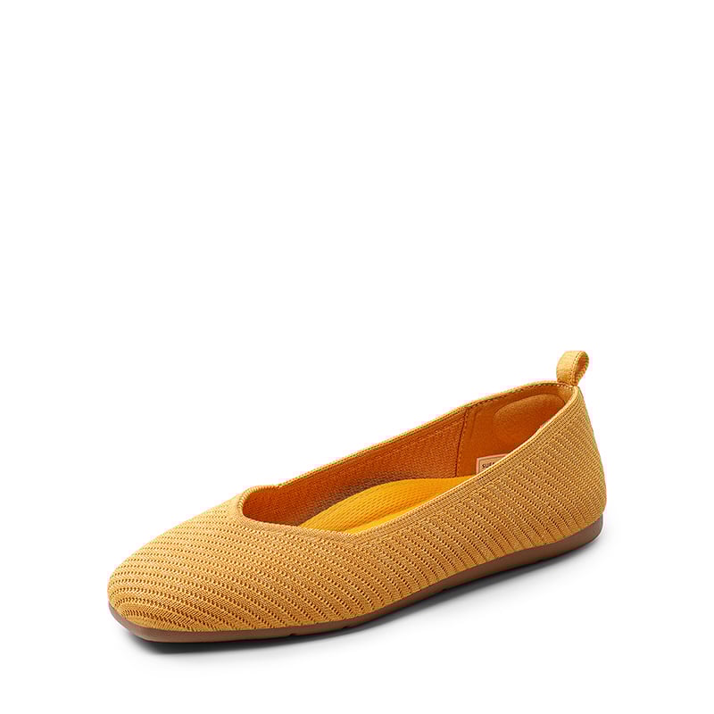 Canvas flats with arch support clearance