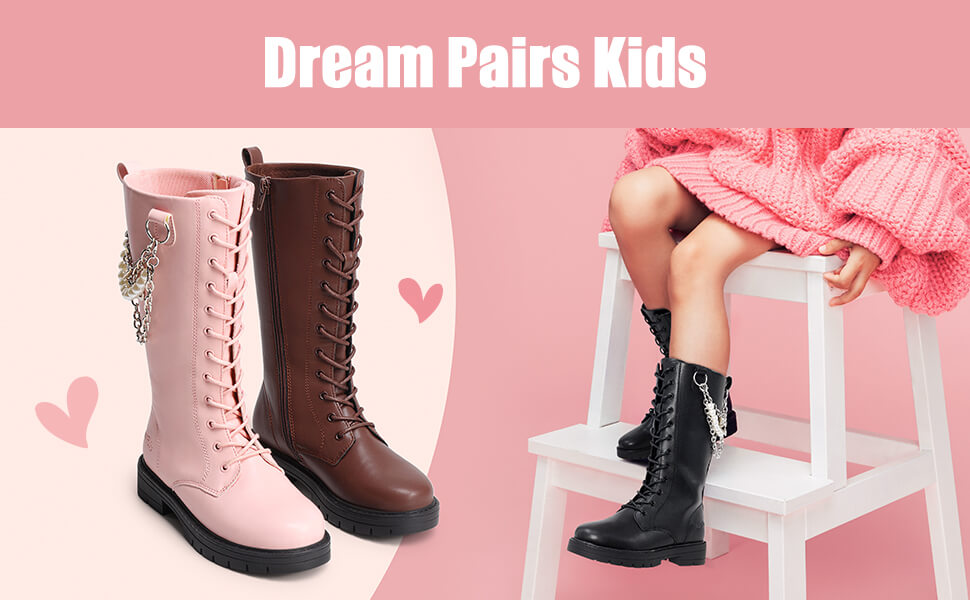 Girls' Knee High Riding Boots-Dream Pairs Girls' Knee High Riding Boots-Dream Pairs