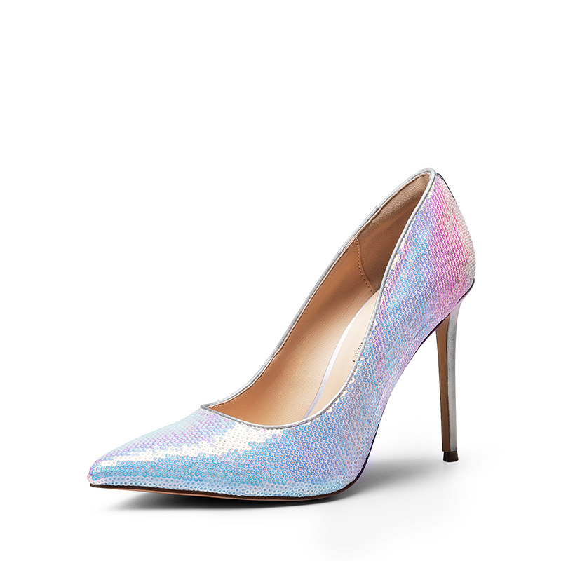 Women's Stiletto Sparkly Sequin Pumps-Dream Pairs
