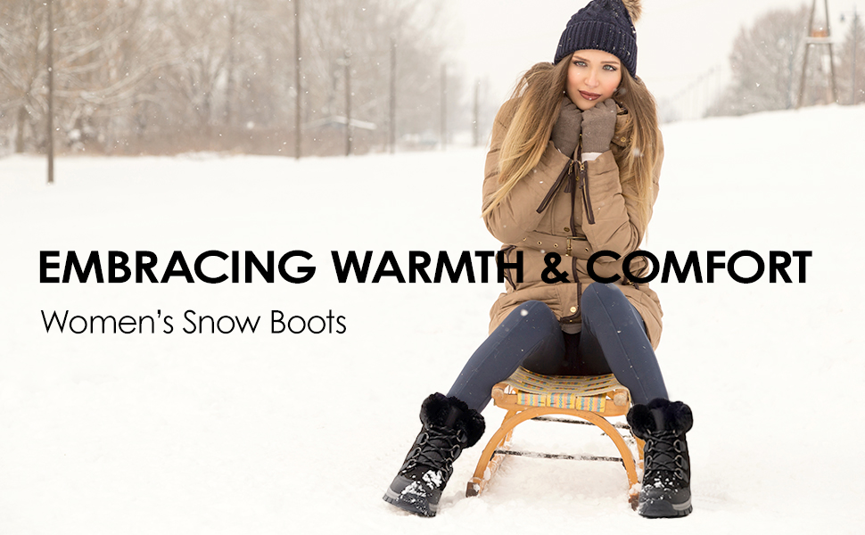 Waterproof Lace-Up Winter Snow Boots