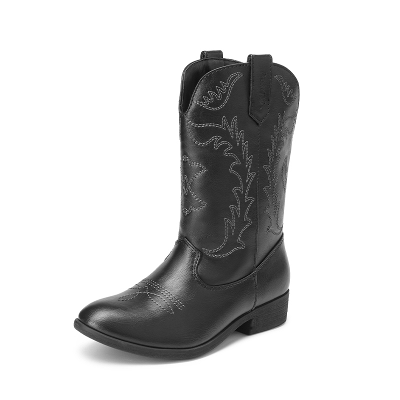 Girls Cowgirl Boots BOBOGOJP Unisex-Child Mid Calf Glitter Toddler