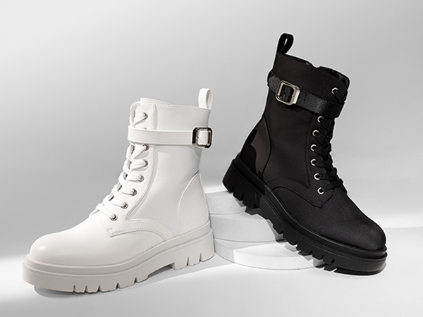 Dream Pairs Women's Winter Lace Up Mid Calf Combat Riding