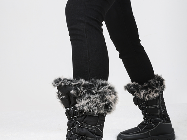 Women's Lace Up Winter Boots | Mid Calf Boots-Dream Pairs