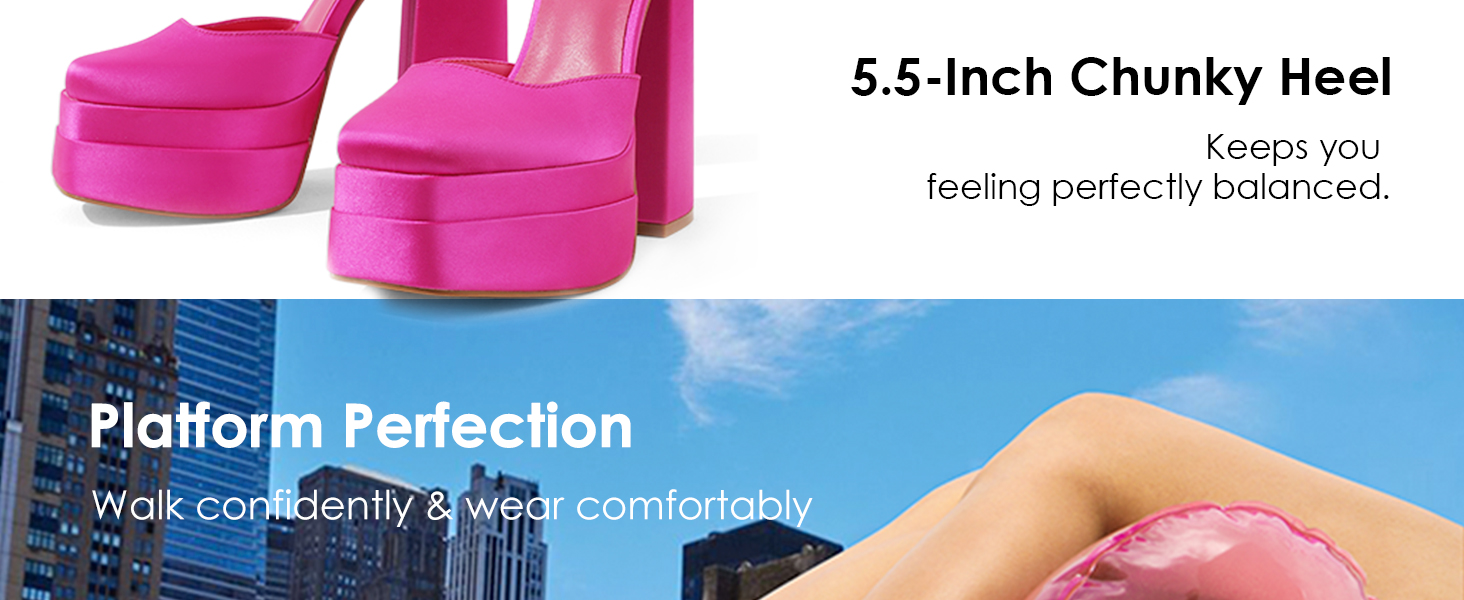 Platform Ankle Strap Pump 6-Inch Heel 3-colors SULTRY-686