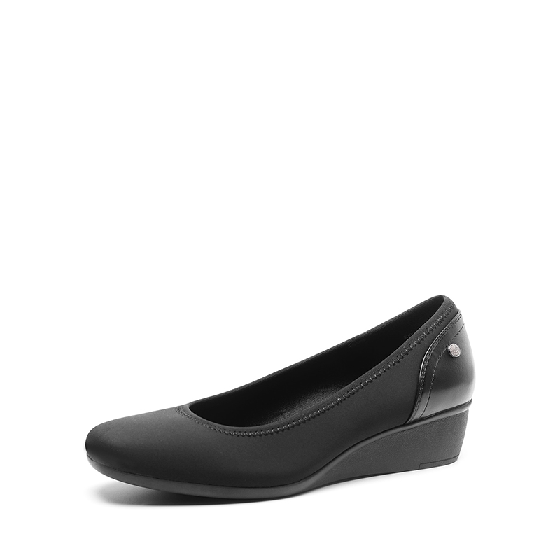Womens black wedge pumps outlet