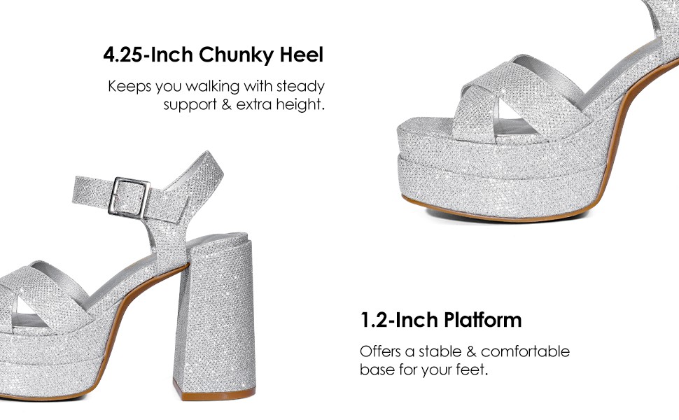 Women s Y2K Square Toe Chunky Platform Sandals Dream Pairs
