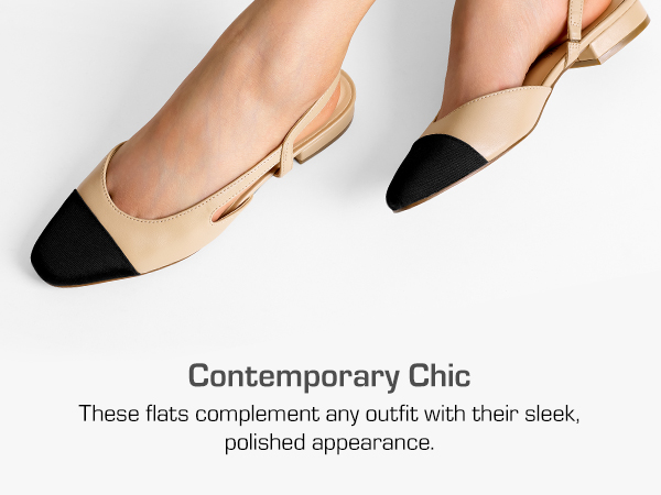 靴 herlipto Tweed Slingback Flats Shoes