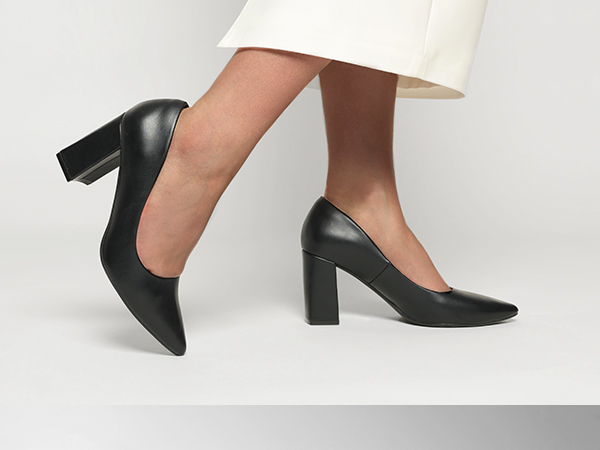 Pointed Toe High Block Heel Pumps-Dream Pairs